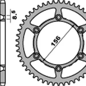 PBR rozeta 820 53 C45 HUSQVARNA SM/SMS 630 '10-'11, SUZUKI DR 250/350 '90-'95 (JTR822.53) (ŁAŃC. 520) (MADE IN ITALY) Časově Omezené